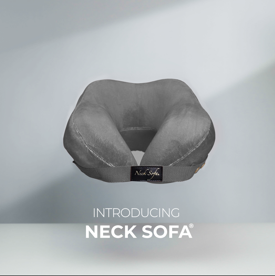 Introducing neck Sofa Pillow Cervical spine stability - Grey