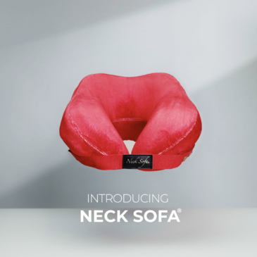 Introducing neck Sofa Pillow Cervical spine stability - Red