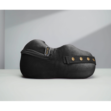 Patented Inner Structure, Plush Outer Shell, Chin Rest - Black