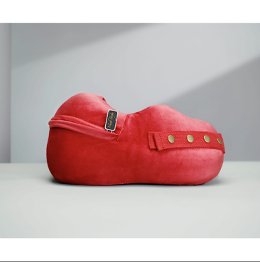 Patented Inner Structure, Plush Outer Shell, Chin Rest - Red