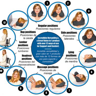 Neck Pillow with 12 ways of use