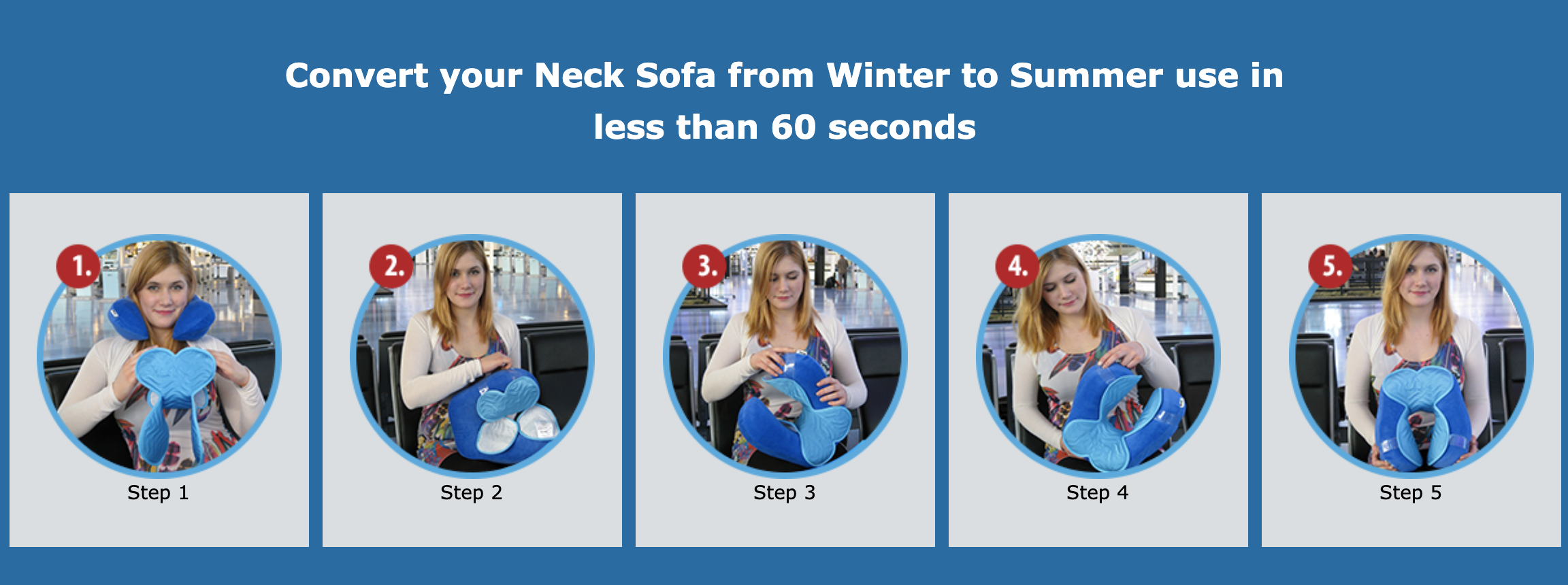 How to place your Cool Gel Pad on your Neck Sofa®
