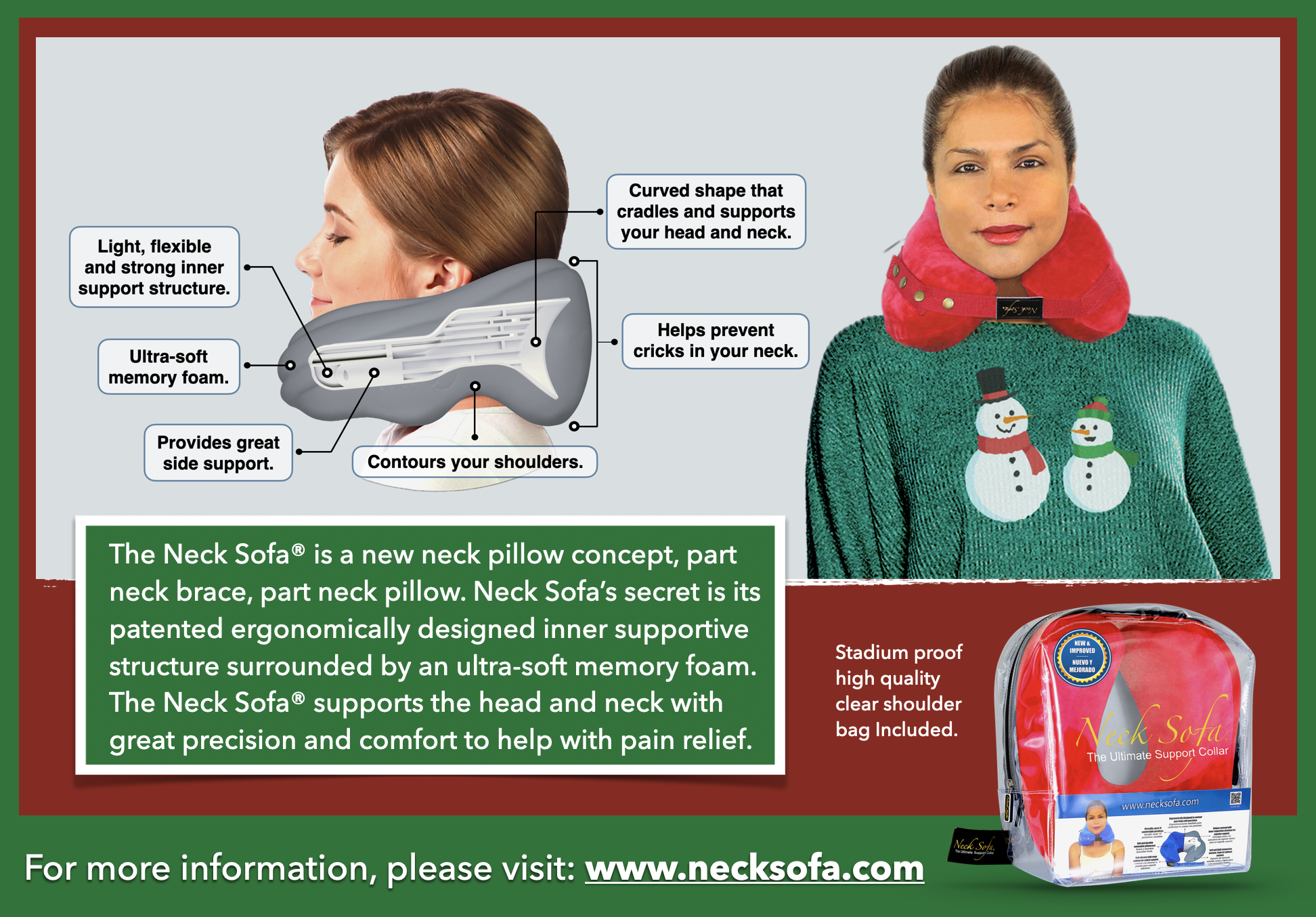 Neck Pillow with great head and neck support