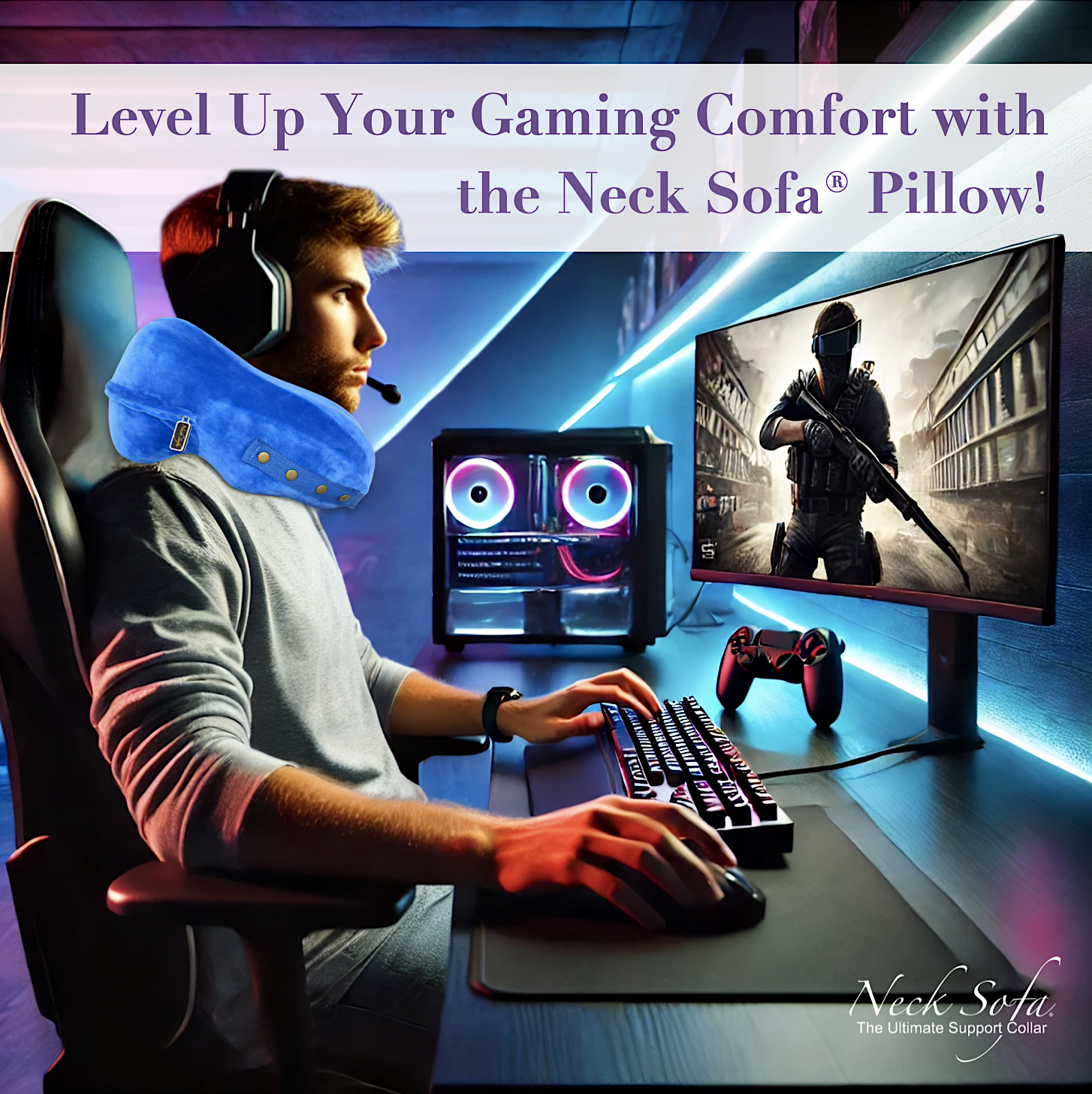 Level Up Your Gaming Comfort with Neck Sofa Pillow