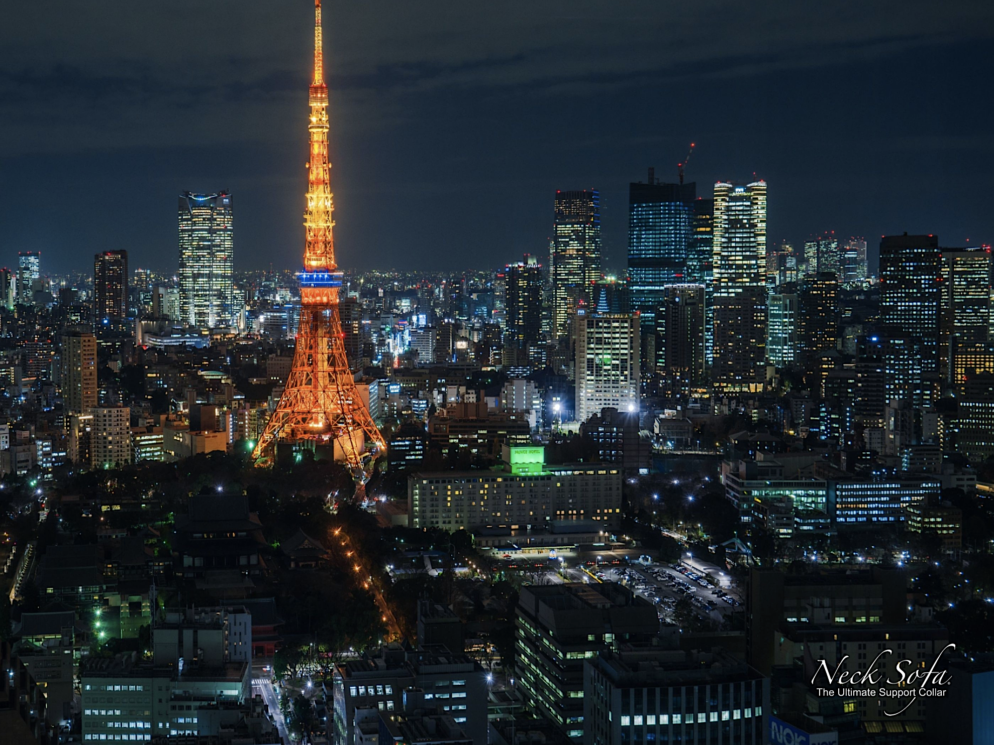 Night view of the Tokyo Tower