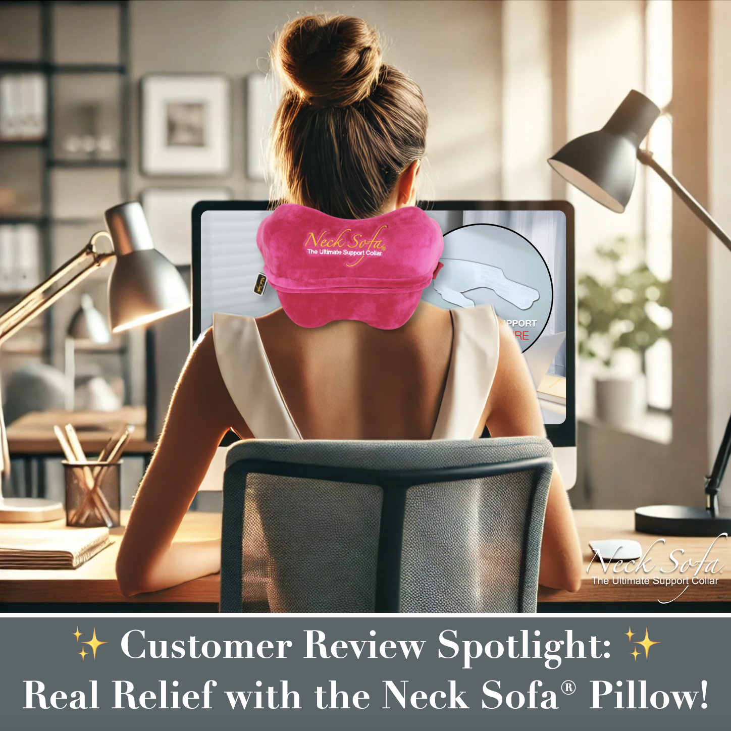 Customer Review Spotlight Real Relief with the Neck Sofa® Pillow