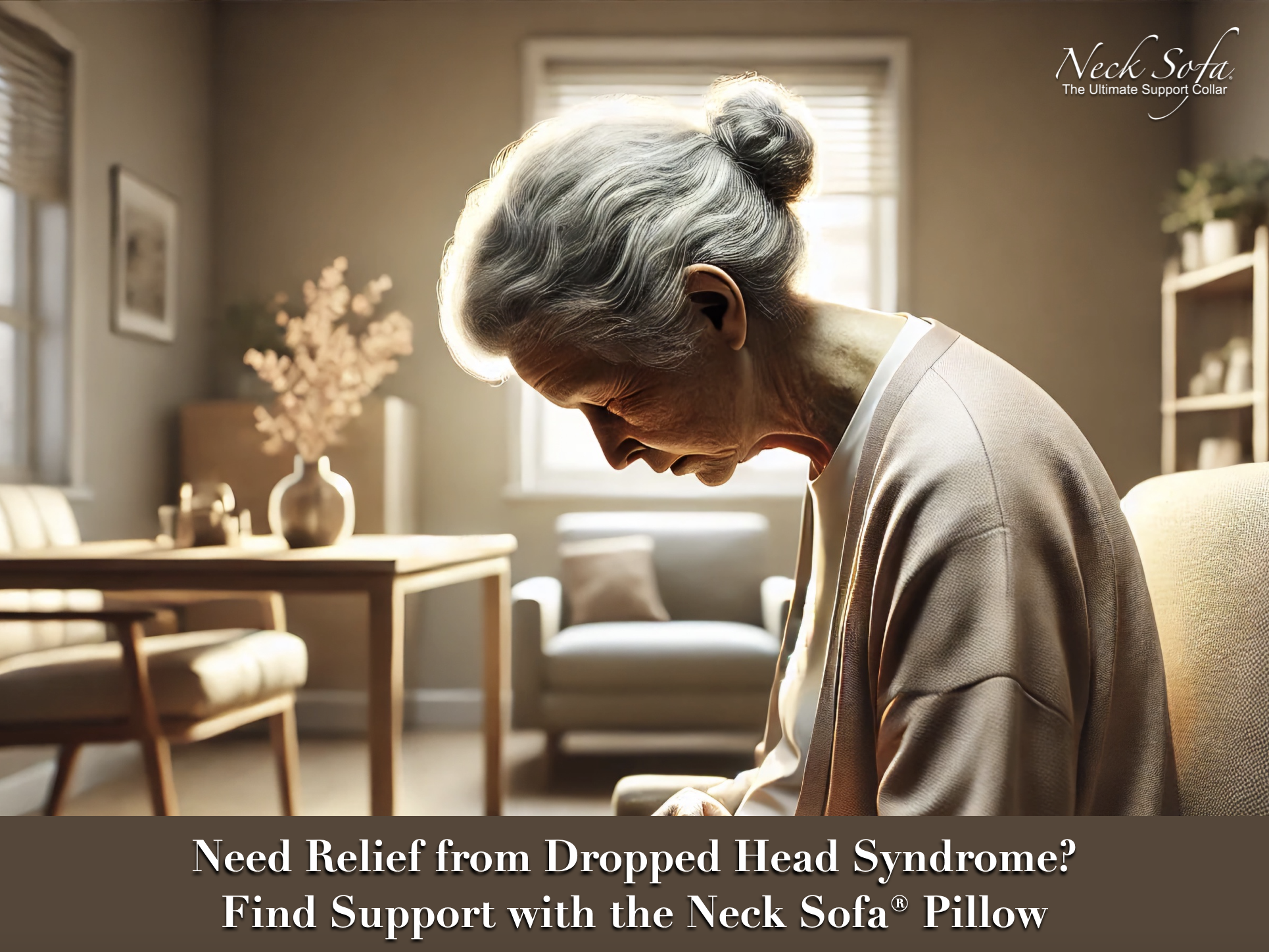 Need Relief from Dropped Head Syndrome Find Support with the Neck Sofa® Pillow