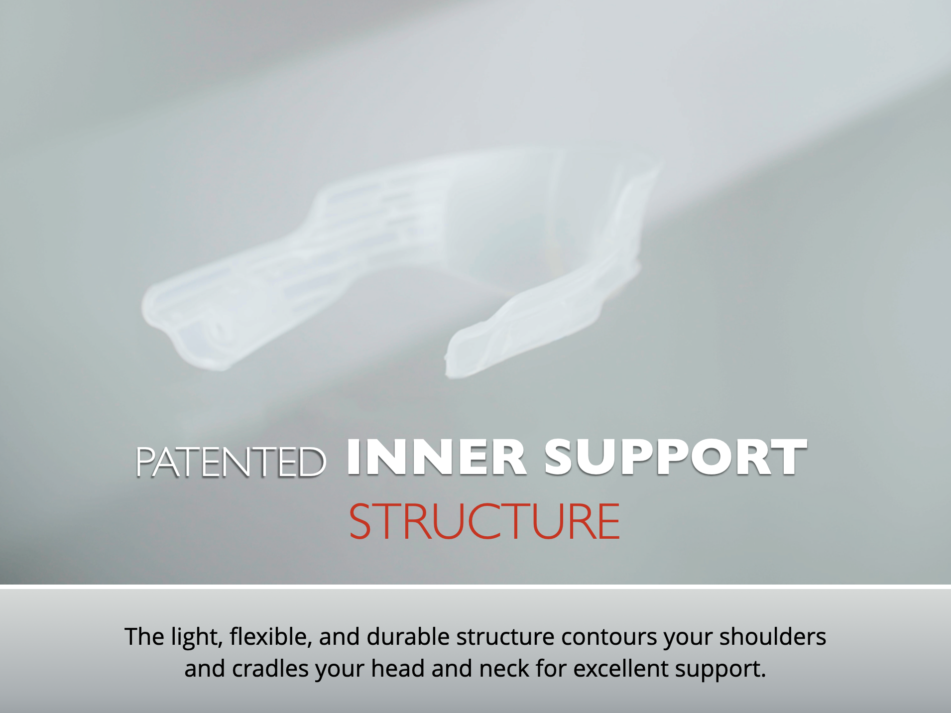 Picture showing the Neck Sofa® inner support structure