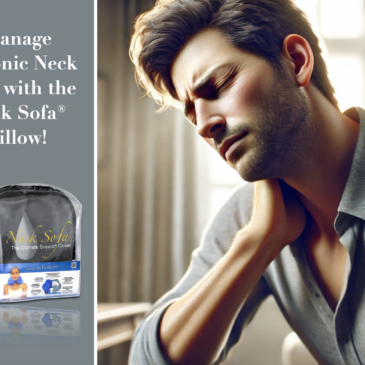 An image of a man experiencing chronic neck pain