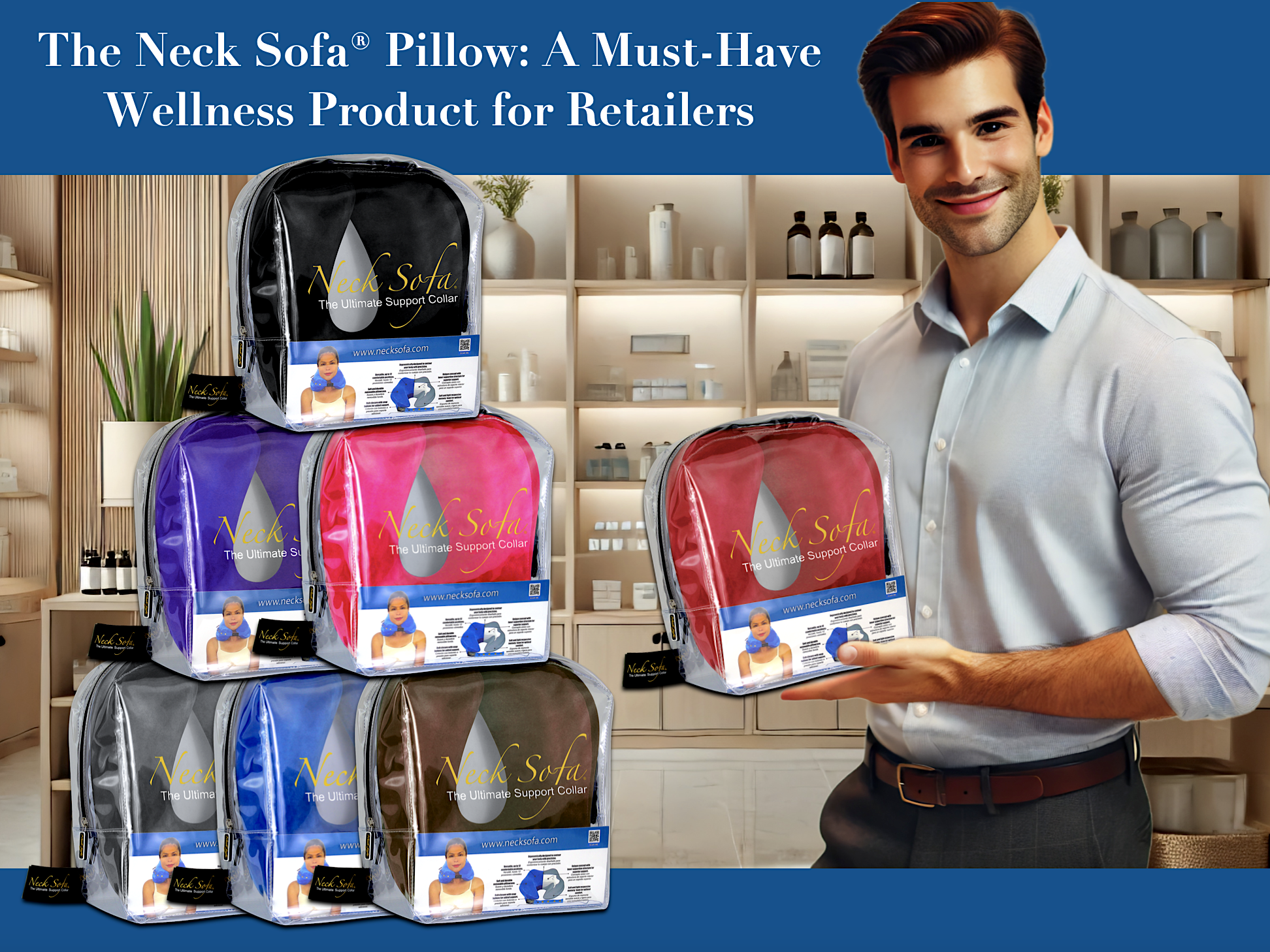 The Neck Sofa® Pillow A Must-Have Wellness Product for Retailers