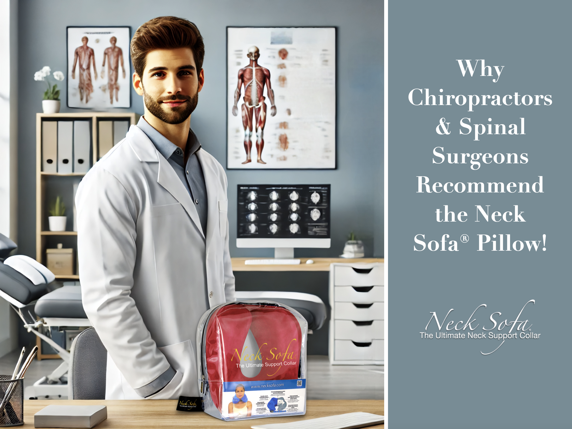 Why Chiropractors & Spinal Surgeons Recommend the Neck Sofa® Pillow!