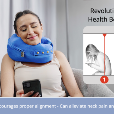 Can alleviate neck pain and text neck - blue