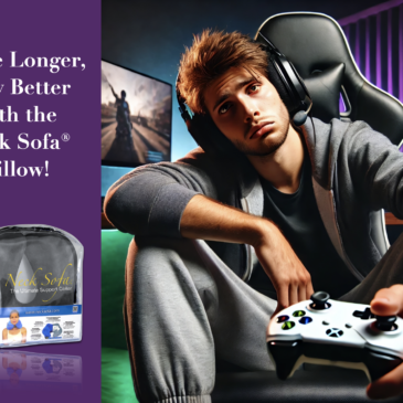 Image of a tired gamer with a white Xbox controller.
